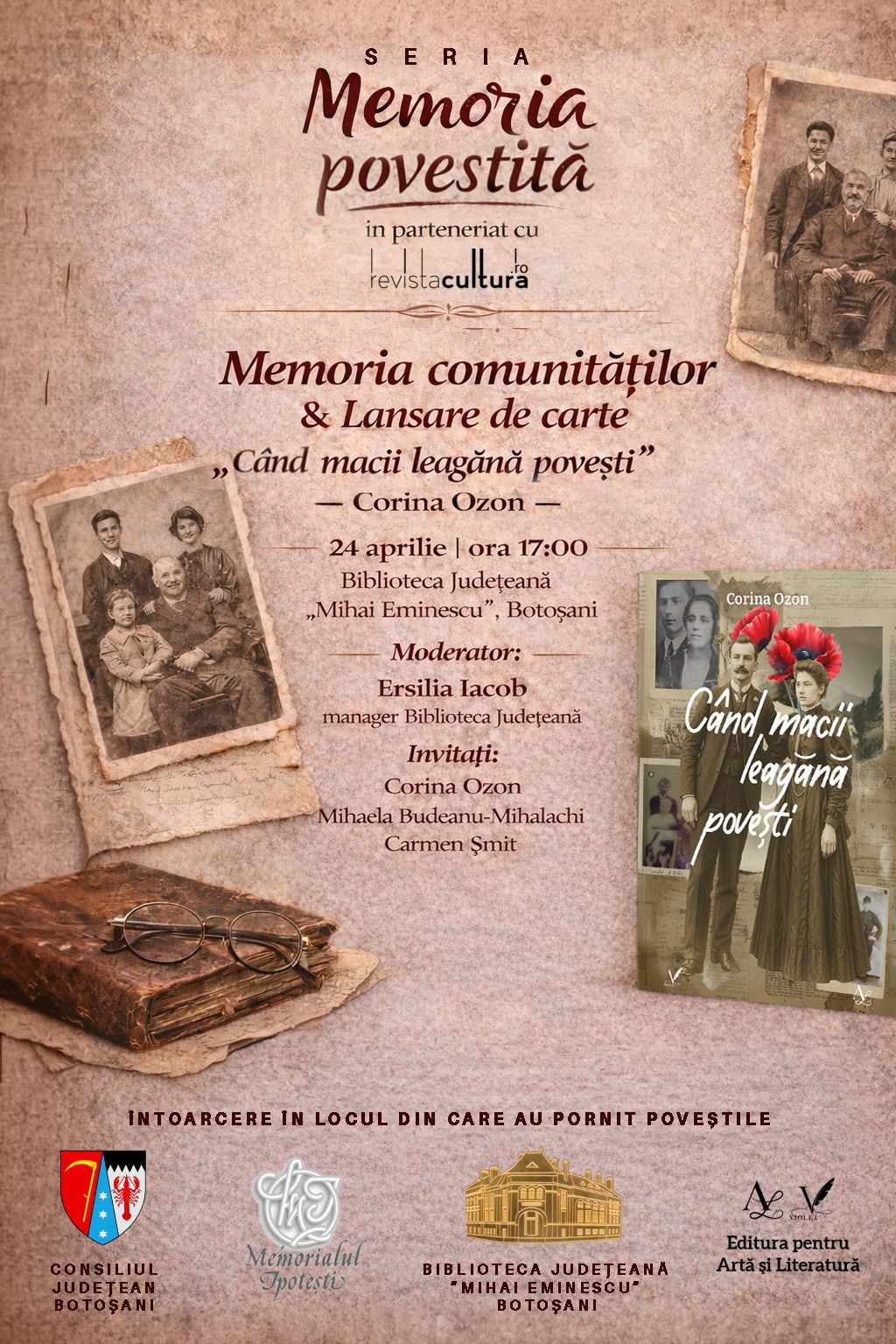 Zilele Municipiului Botoșani marcate prin programe culturale la bibliotecă