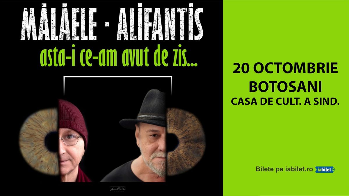 Botosani: „Asta-i ce-am avut de zis…” - Horațiu Mălăele & Nicu Alifantis