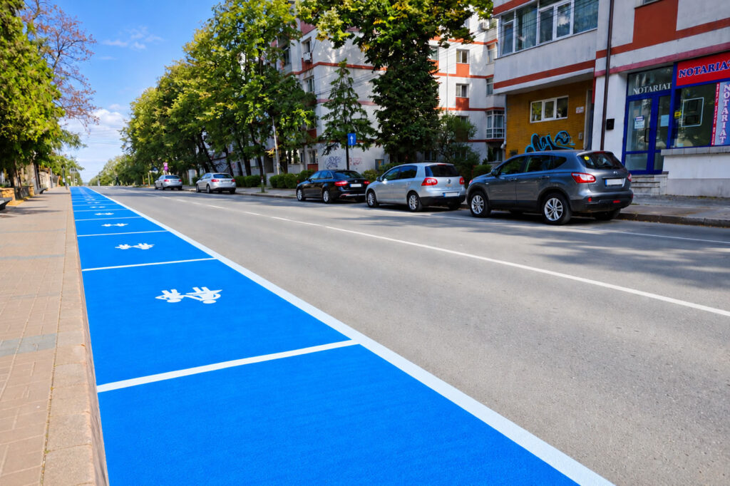 Prima zonă Kiss & Ride din Botoșani, amenajată pe strada Octav Onicescu